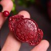 Cinnabar Laughing Buddha Yin Yang Pendant Necklace Cinnabar Laughing Buddha Yin Yang Pendant Necklace