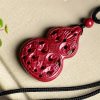 Cinnabar Laughing Buddha Yin Yang Pendant Necklace Cinnabar Laughing Buddha Yin Yang Pendant Necklace