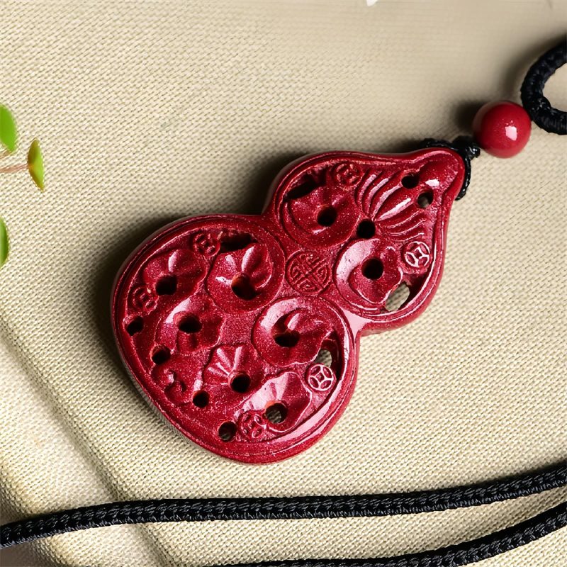 Cinnabar Laughing Buddha Yin Yang Pendant Necklace Cinnabar Laughing Buddha Yin Yang Pendant Necklace