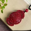 Cinnabar Laughing Buddha Yin Yang Pendant Necklace Cinnabar Laughing Buddha Yin Yang Pendant Necklace