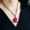 Cinnabar Laughing Buddha Yin Yang Pendant Necklace Cinnabar Laughing Buddha Yin Yang Pendant Necklace