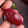 Cinnabar Laughing Buddha Yin Yang Pendant Necklace Cinnabar Laughing Buddha Yin Yang Pendant Necklace