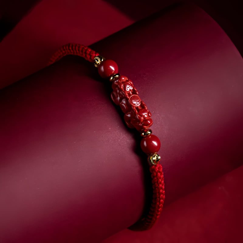 Cinnabar PiXiu Blessing Protection Bracelet Cinnabar PiXiu Blessing Protection Bracelet
