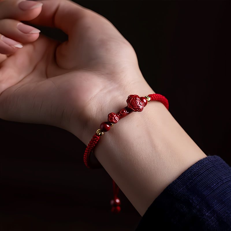Cinnabar PiXiu Blessing Protection Bracelet Cinnabar PiXiu Blessing Protection Bracelet
