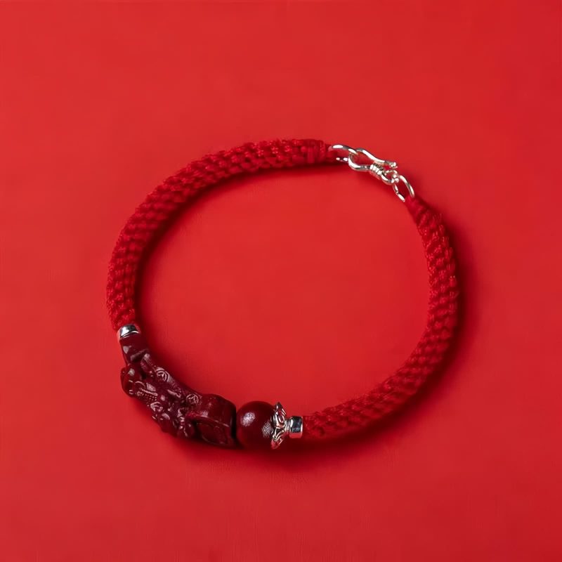 Cinnabar Pixiu Wealth Attraction Bracelet Cinnabar Pixiu Wealth Attraction Bracelet