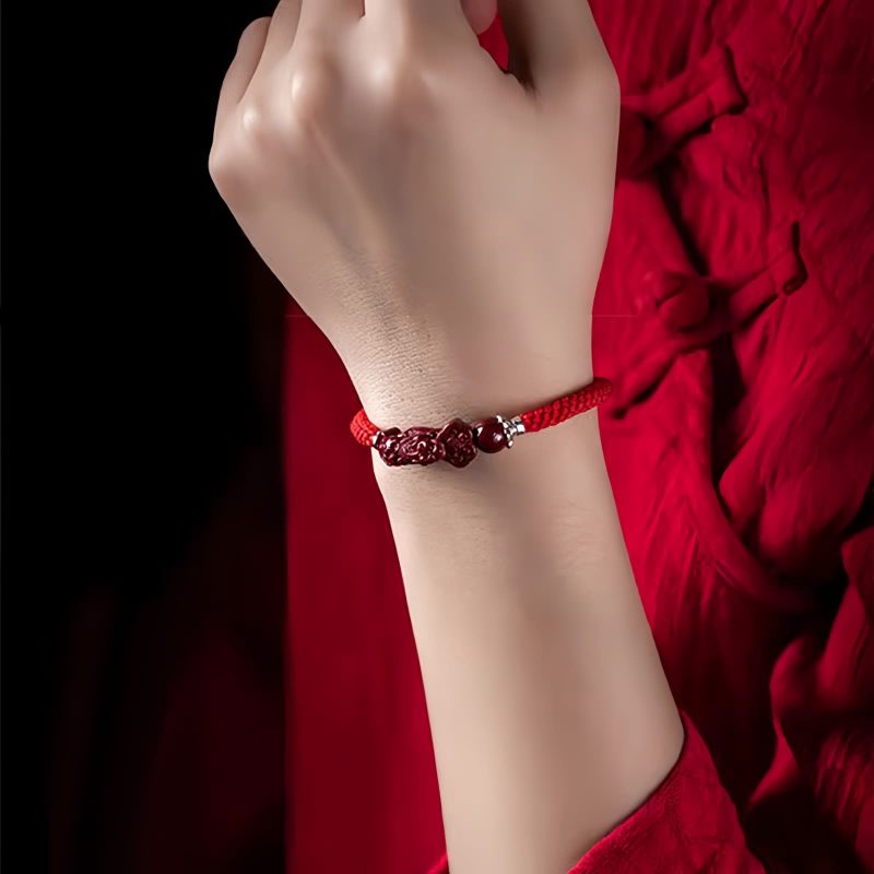 Cinnabar Pixiu Wealth Attraction Bracelet Cinnabar Pixiu Wealth Attraction Bracelet
