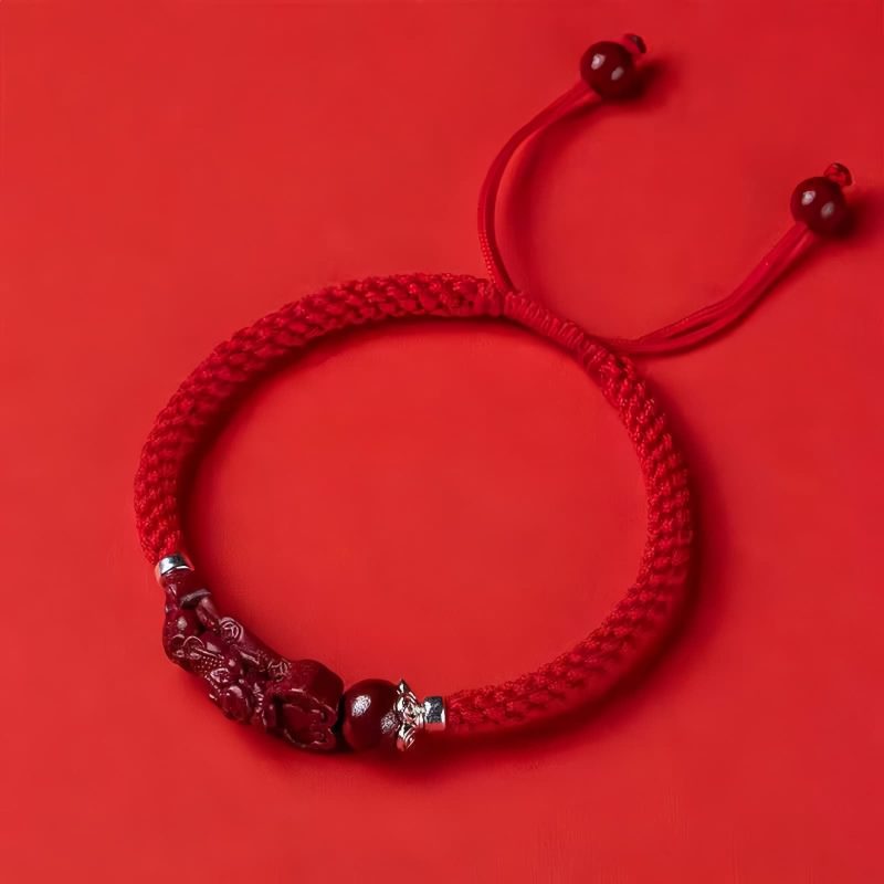 Cinnabar Pixiu Wealth Attraction Bracelet Cinnabar Pixiu Wealth Attraction Bracelet