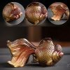 Figura de Resina de Peixe Koi que Muda de Cor Color Changing Koi Fish Resin Figurine
