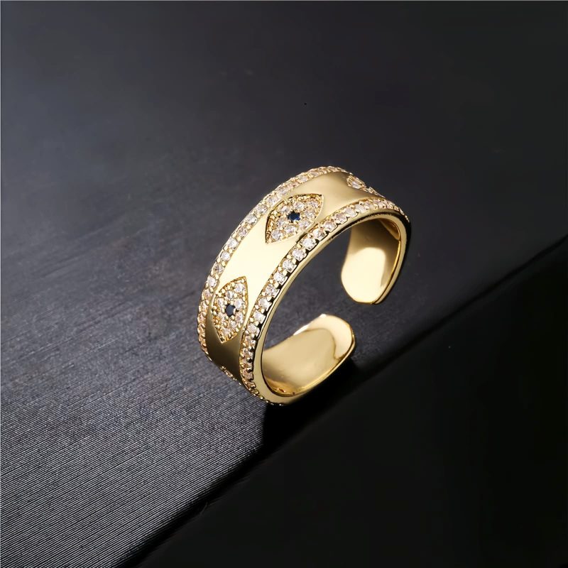 Copper Evil Eye Adjustable Ring Copper Evil Eye Adjustable Ring