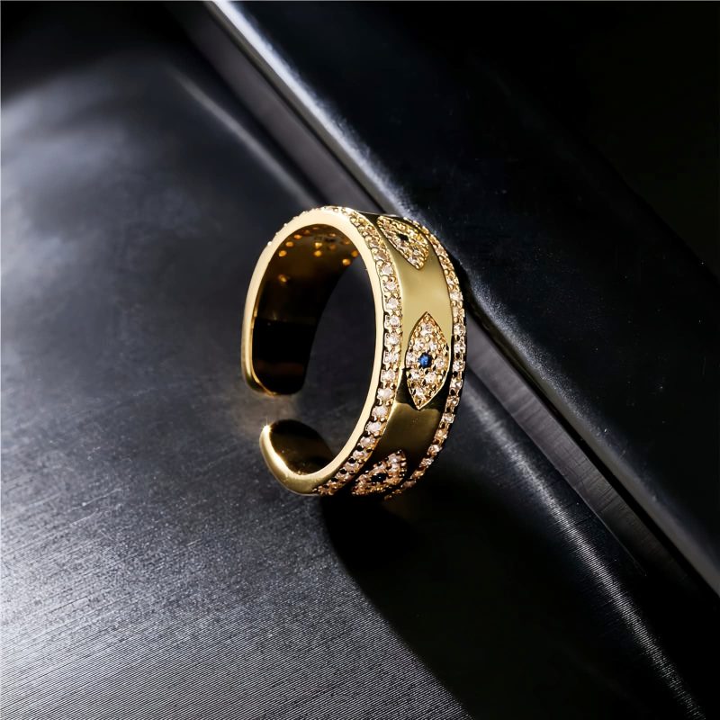 Copper Evil Eye Adjustable Ring Copper Evil Eye Adjustable Ring