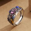 Copper Koi Fish Lotus Luck Ring Copper Koi Fish Lotus Luck Ring