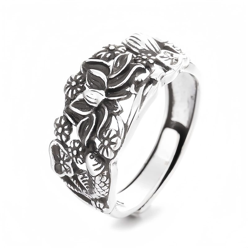 Copper Lotus Koi Fish Enlightenment Ring Copper Lotus Koi Fish Enlightenment Ring