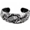 Copper Plated Silver Koi Fish Lotus Wealth Bracelet Copper Plated Silver Koi Fish Lotus Wealth Bracelet