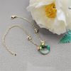 Cyan Jade Koi Fish Harmony Bracelet Cyan Jade Koi Fish Harmony Bracelet