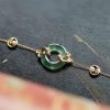 Cyan Jade Koi Fish Harmony Bracelet Cyan Jade Koi Fish Harmony Bracelet