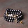 Ebony Dzi Bead Copper Protection Bracelet Ebony Dzi Bead Copper Protection Bracelet