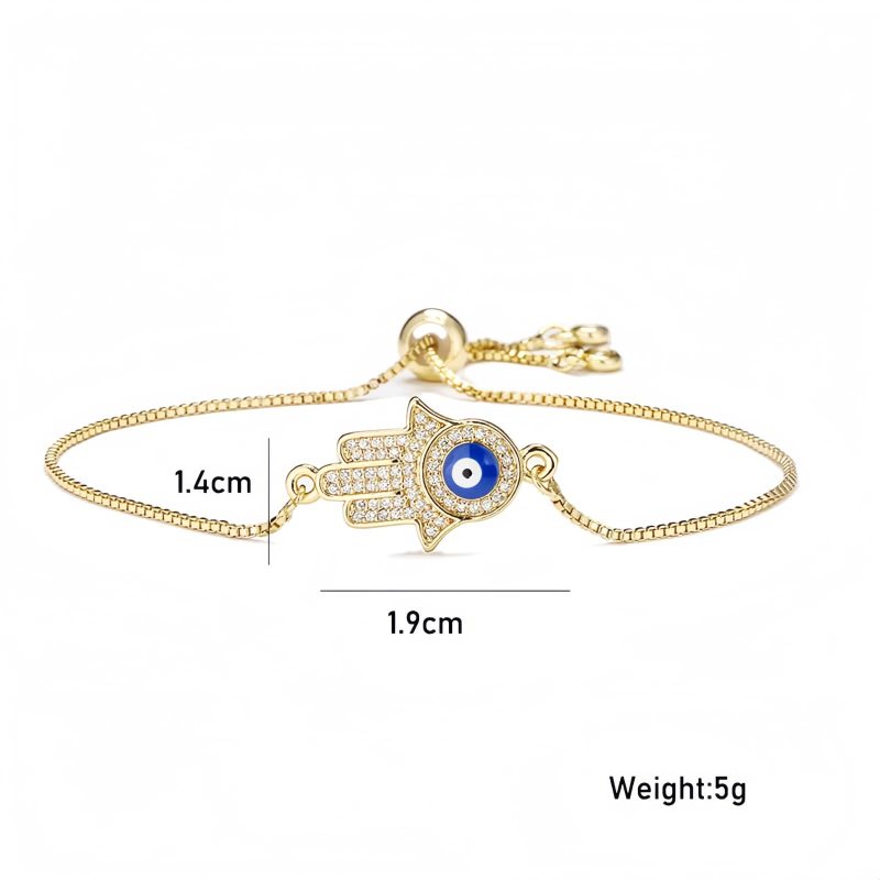 Pulsera de Cobre Contra el Mal de Ojo para la Valentía Evil Eye Copper Courage Bracelet