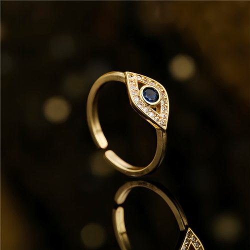 Anillo de Protección de Cobre con Ojo Turco