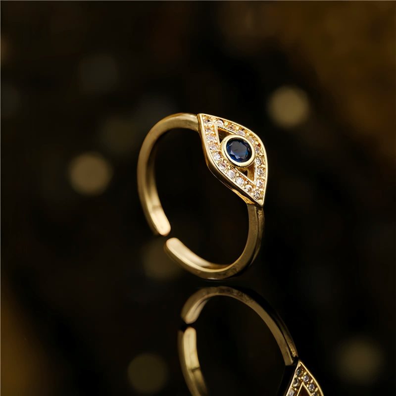 Evil Eye Copper Protection Ring Evil Eye Copper Protection Ring