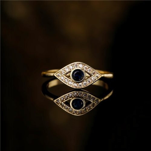 Anillo de Protección de Cobre con Ojo Turco