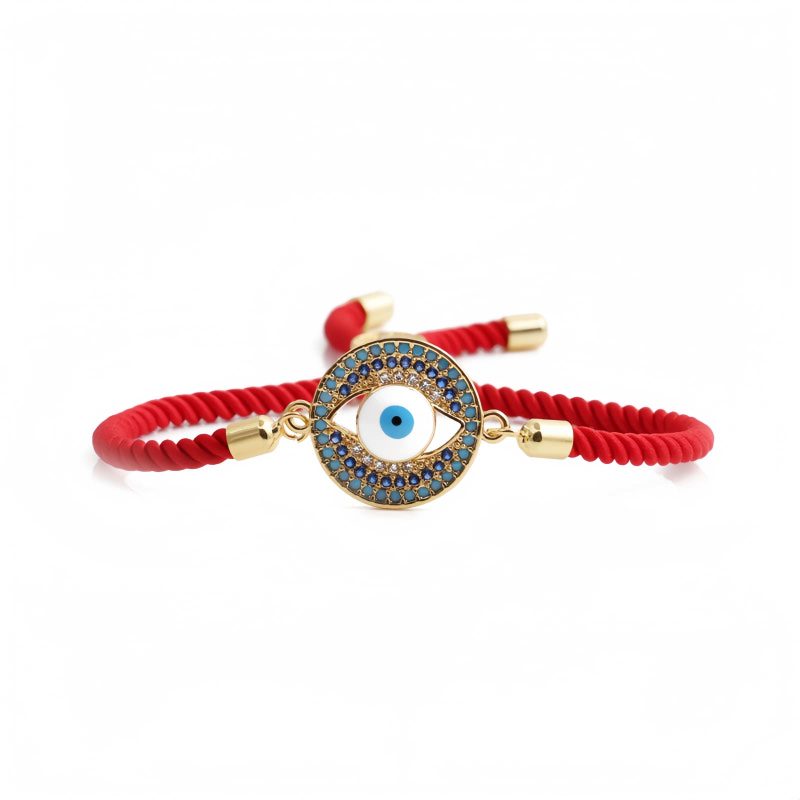 Pulsera de Hilo Rojo con Ojo Turco para Protección Evil Eye Red String Protection Bracelet