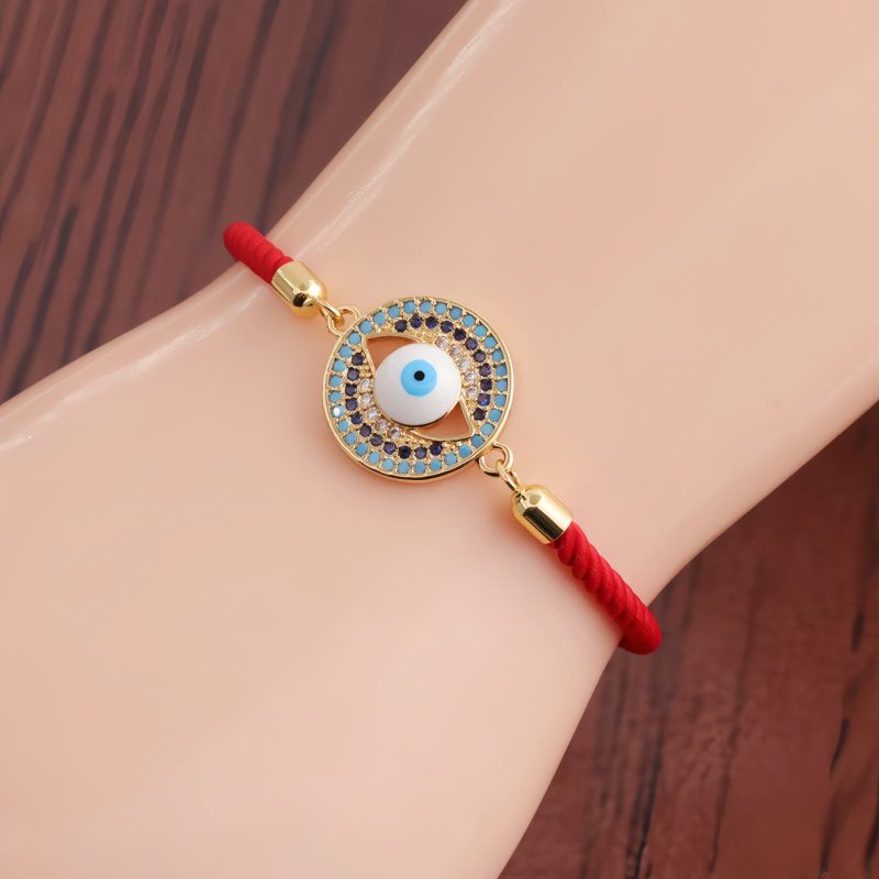 Pulsera de Hilo Rojo con Ojo Turco para Protección Evil Eye Red String Protection Bracelet