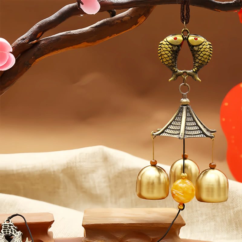 Feng Shui Copper Koi Fish Wind Chime Feng Shui Copper Koi Fish Wind Chime
