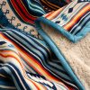 Manta Geométrica de Textura Macia Geometric Soft Throw Blanket