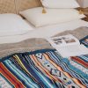 Manta Geométrica de Textura Macia Geometric Soft Throw Blanket