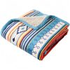 Manta Geométrica de Textura Macia Geometric Soft Throw Blanket