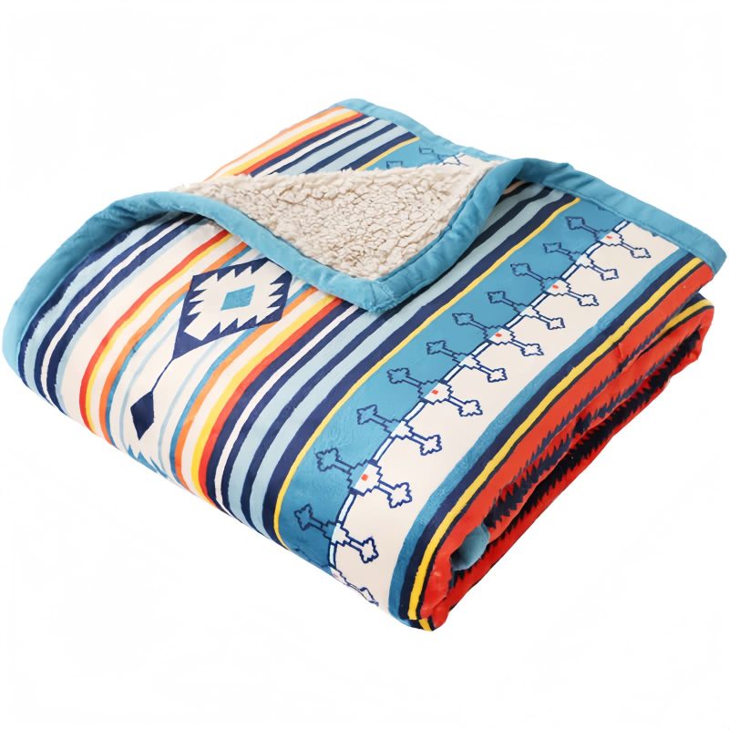 Manta Geométrica de Textura Macia Geometric Soft Throw Blanket
