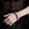 Schutzarmband aus Goldglanz-Obsidian und Rotem Achat Gold Sheen Obsidian Red Agate Protection Bracelet
