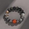 Schutzarmband aus Goldglanz-Obsidian und Rotem Achat Gold Sheen Obsidian Red Agate Protection Bracelet