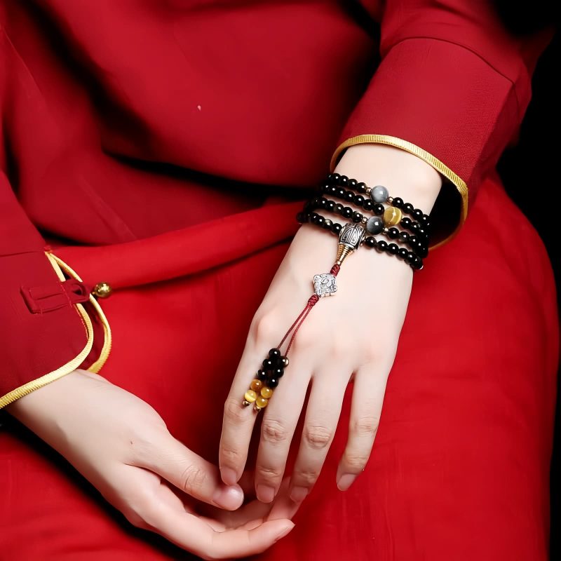 Gold Sheen Obsidian Tiger Eye Wealth Bracelet Gold Sheen Obsidian Tiger Eye Wealth Bracelet