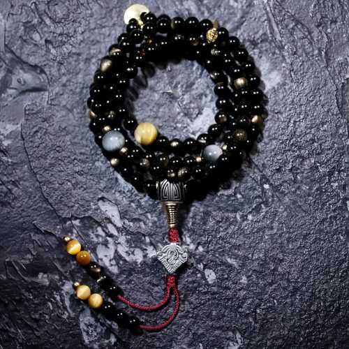 Gold Sheen Obsidian Tiger Eye Wealth Bracelet Gold Sheen Obsidian Tiger Eye Wealth Bracelet