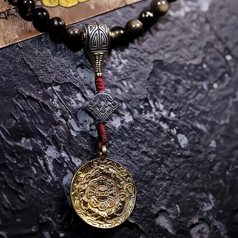 Gold Sheen Obsidian Tiger Eye Wealth Bracelet Gold Sheen Obsidian Tiger Eye Wealth Bracelet
