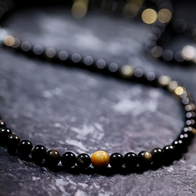 Gold Sheen Obsidian Tiger Eye Wealth Bracelet Gold Sheen Obsidian Tiger Eye Wealth Bracelet