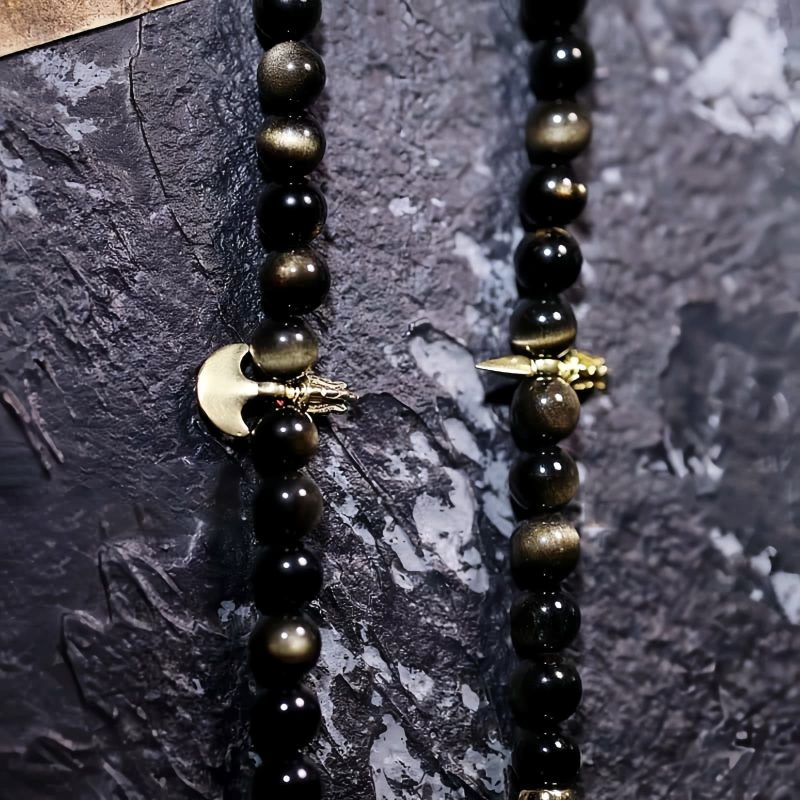 Gold Sheen Obsidian Tiger Eye Wealth Bracelet Gold Sheen Obsidian Tiger Eye Wealth Bracelet