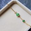 Green Chalcedony Koi Fish Strength Bracelet Green Chalcedony Koi Fish Strength Bracelet