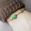 Green Chalcedony Koi Fish Strength Bracelet Green Chalcedony Koi Fish Strength Bracelet