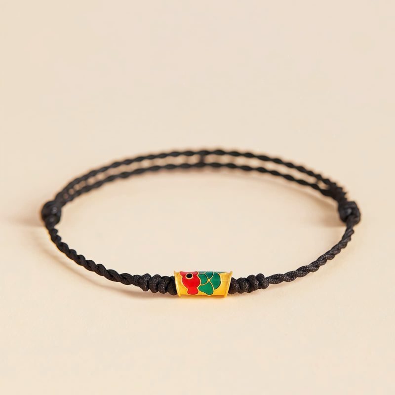 Pulsera Koi de la Fortuna Hecha a Mano Handcrafted Koi Fish Wealth Bracelet