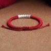 Handmade 999 Sterling Silver Om Mani Padme Hum Luck Bracelet Handmade 999 Sterling Silver Om Mani Padme Hum Luck Bracelet