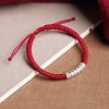 Handmade 999 Sterling Silver Om Mani Padme Hum Luck Bracelet Handmade 999 Sterling Silver Om Mani Padme Hum Luck Bracelet