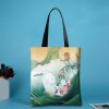Handgefertigte Canvas-Schultertasche mit Koi-Motiv Handmade Canvas Koi Fish Shoulder Bag