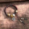 Handmade Tibetan Om Mani Padme Hum Luck Fortune Braided Bracelet Handmade Tibetan Om Mani Padme Hum Luck Fortune Braided Bracelet