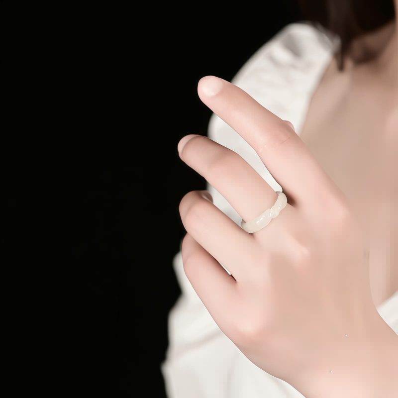 Hetian Jade Koi Fish Luck Ring Hetian Jade Koi Fish Luck Ring