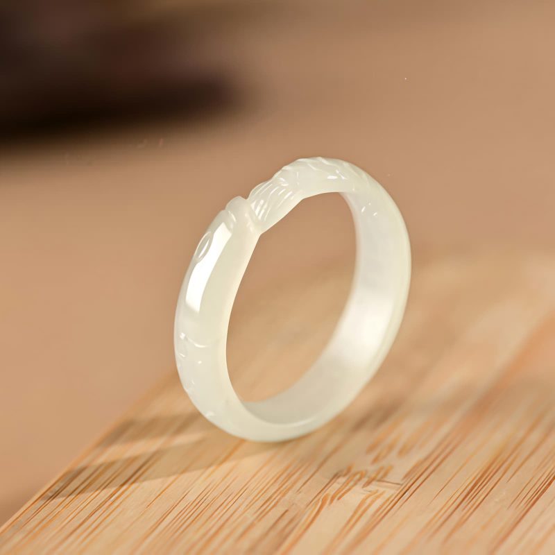 Hetian Jade Koi Fish Luck Ring Hetian Jade Koi Fish Luck Ring