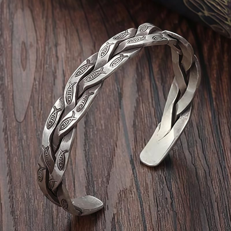 Koi Fish Copper Wealth Cuff Bracelet Koi Fish Copper Wealth Cuff Bracelet