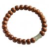 Natural Abelia Wood Hetian Jade Evil Spirits Warding Bracelet Natural Abelia Wood Hetian Jade Evil Spirits Warding Bracelet