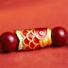 Natural Cinnabar Koi Fish Blessing Bracelet Natural Cinnabar Koi Fish Blessing Bracelet